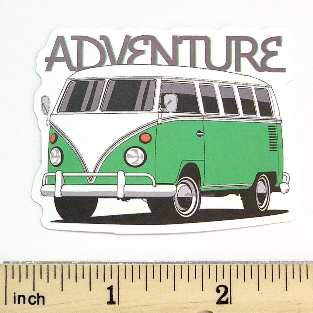Green Volkswagen Vinyl Sticker - Picture 2 of 2